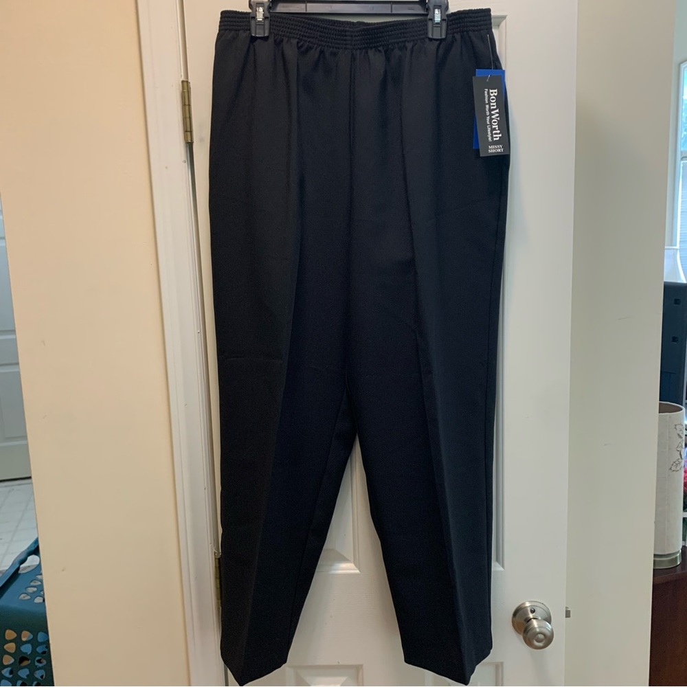 Bon Worth Classic Black Dress Pants